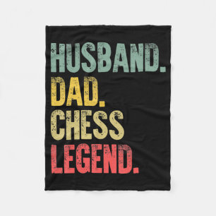 Manar Funny Gift Make Pappa Chess Legend Fleecefilt