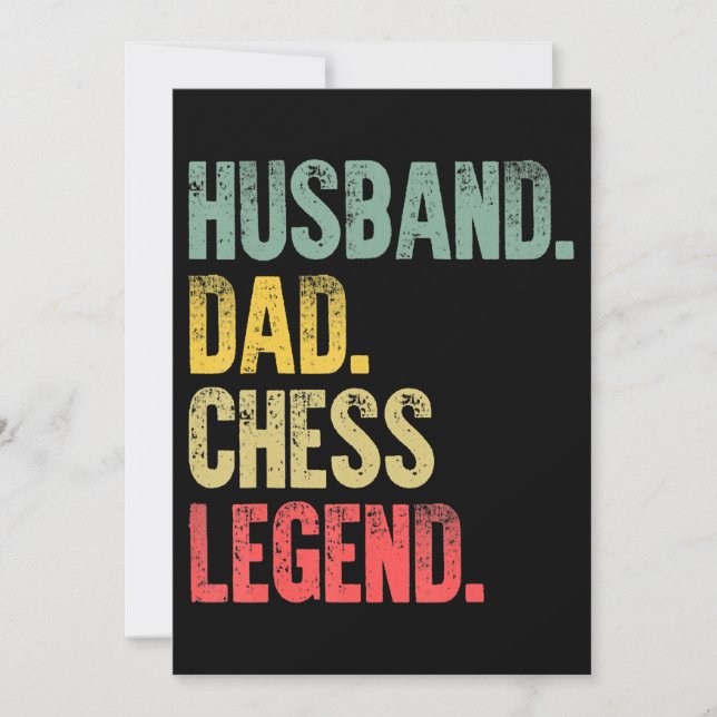 Manar Funny Gift Make Pappa Chess Legend Julkort (Framsida)