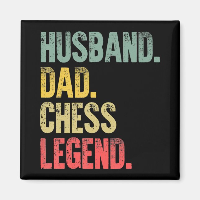 Manar Funny Gift Make Pappa Chess Legend Magnet (Framsidan)