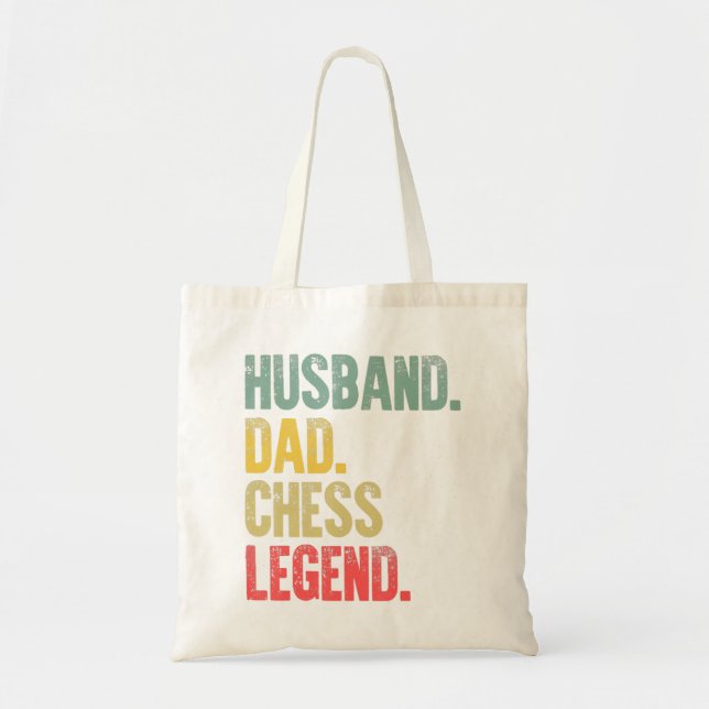Manar Funny Gift Make Pappa Chess Legend Tygkasse (Framsidan)