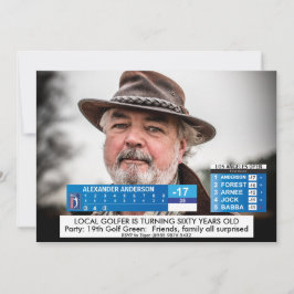 Manar Funny 🏌️ ‍ ♂ Golf News 40:e 60:e födelsedag Inbjudningar