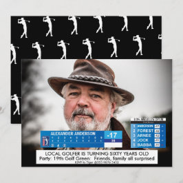 Manar Funny 🏌️ ♂ Golf News 40:e 60:e födelsedag Inbjudningar