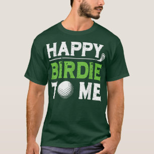 Manar Funny Golf Pappa som säger Lycklig Birdie ti T Shirt