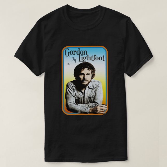 Manar Funny Gordon Lightfoot Gift for Music Fläkt  T Shirt (Design framsida)