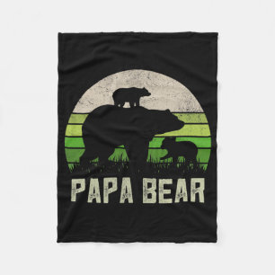 Manar Funny Grandpa från Barnbarn Pappa Bear 2 Fleecefilt