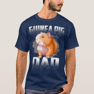 Manar Funny Guinea Gris Älskare Graphic for Pappor T Shirt