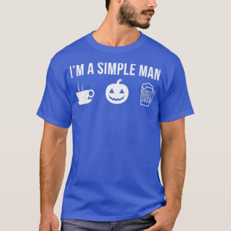 Manar Funny Halloween Simple Man T Shirt