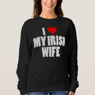 Manar Funny I Kärlek Min irländska fru St patrick' T Shirt