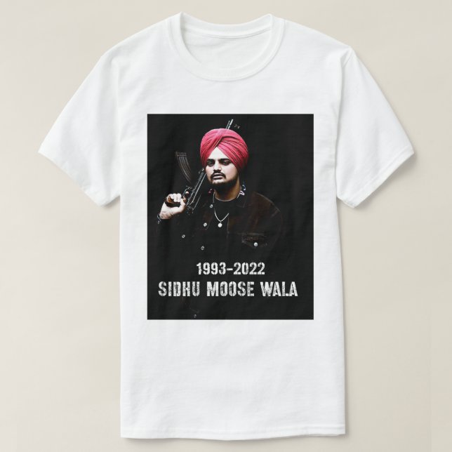 Manar Funny Indian Sidhu 5 Moose Man Wala Actor T Shirt (Design framsida)