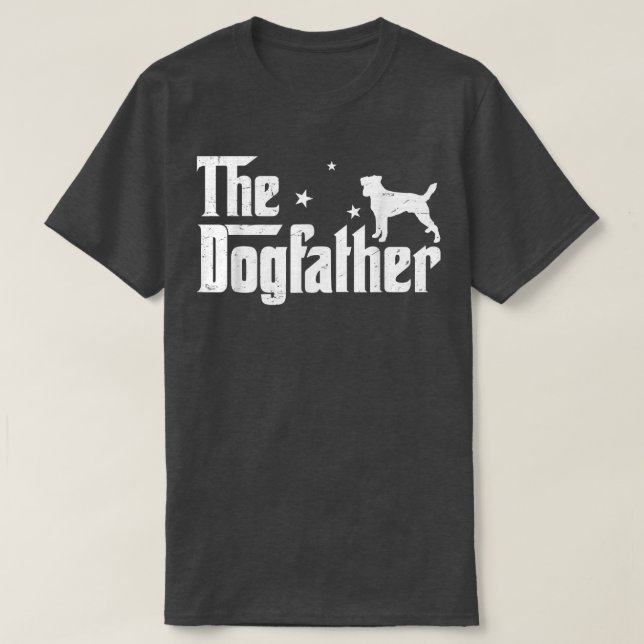 Manar Funny Jack Russell Terrier Dogfather Distres T Shirt (Design framsida)