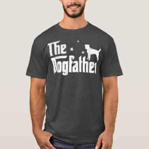 Manar Funny Jack Russell Terrier Dogfather Distres T Shirt