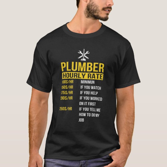 Manar Funny Master Plumning Man Verktyg Pappa Plum T Shirt (Framsida)