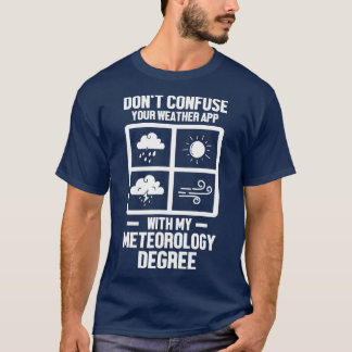 Manar Funny Meteorolog My Meteorology Degree Wea T Shirt