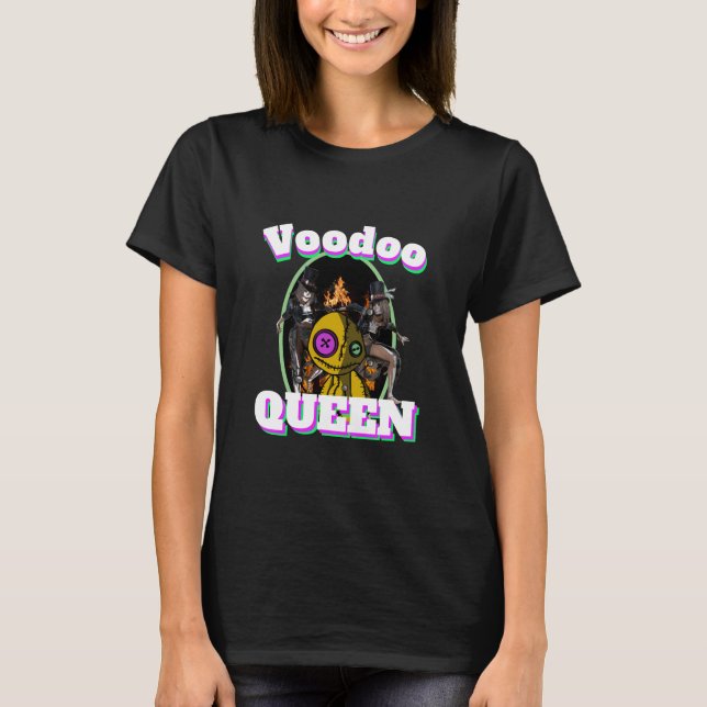 Manar Funny Novelty Sports VOODOO QUEEN T Shirt (Framsida)