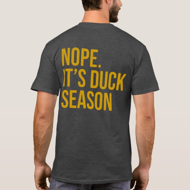 Manar Funny och Superskoj Anka Hunting Shirt T (Baksida)