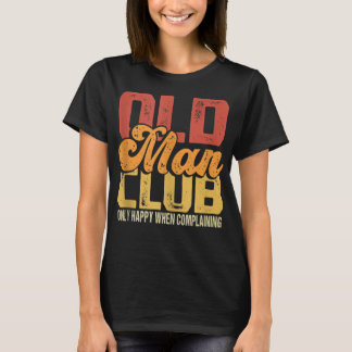 Manar Funny Old Man Klubb JokeMens Senior Citiz T Shirt