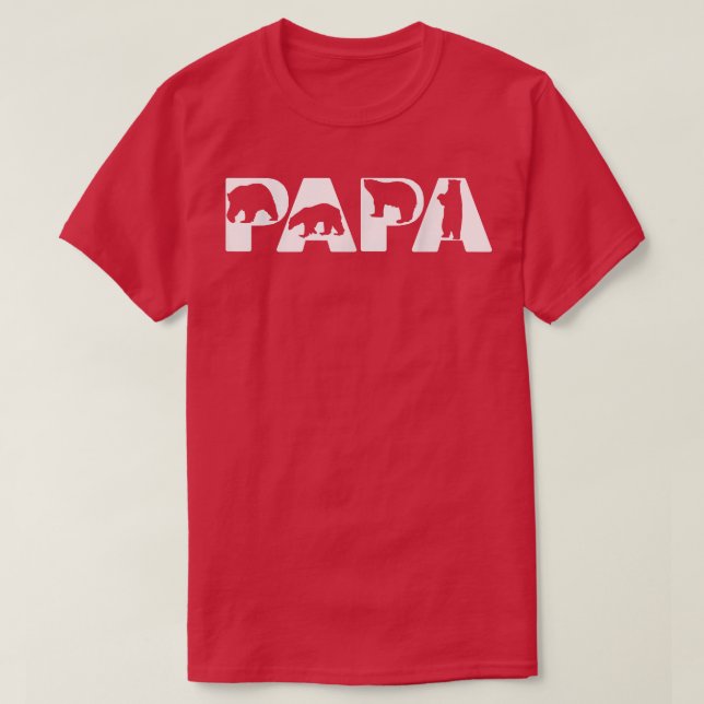 Manar Funny Pappa Bear Pappa Funny Bear Pappa Far  T Shirt (Design framsida)