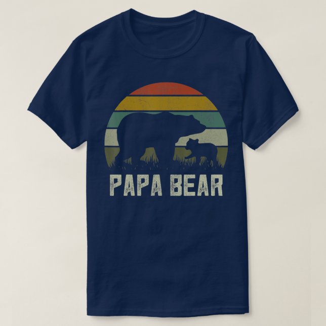 Manar Funny Pappa Bear s Unge 1 Kid Fars dag Grand T Shirt (Design framsida)