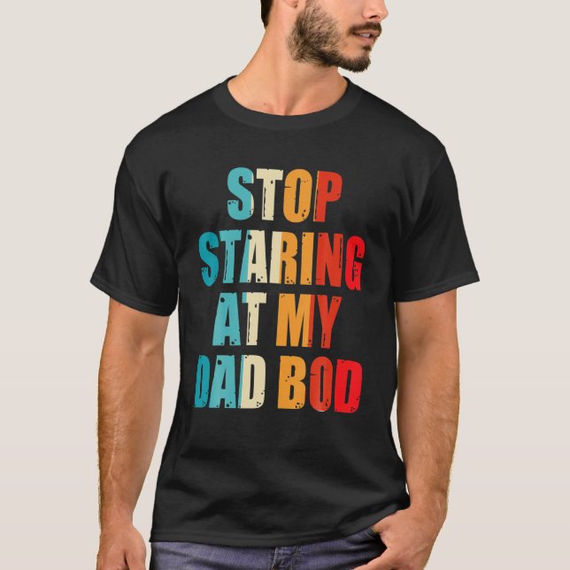 Manar: Funny Pappa Bod Far Figur T Manar för Far Shirt (Framsida)