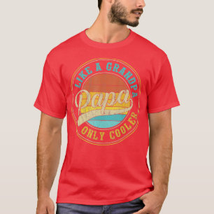 Manar Funny pappa-definitionsretro Pappa som en mo T Shirt