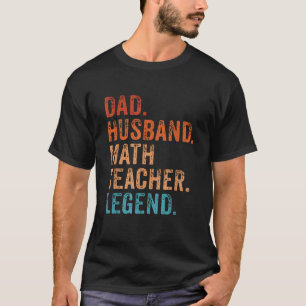 Manar Funny Pappa Make Math Teacher Legend Birthda T Shirt
