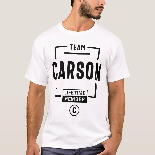Manar Funny Personlig Namn Carson T Shirt (Framsida)