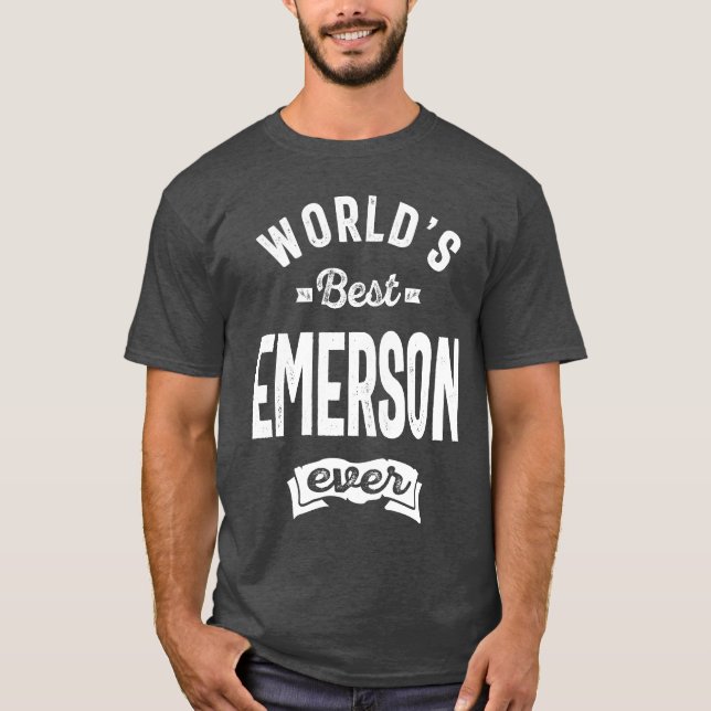 Manar Funny Personlig Namn Emerson T Shirt (Framsida)