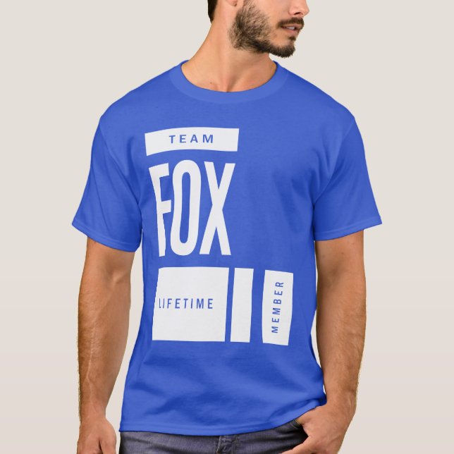 Manar Funny Personlig Namn Fox T Shirt (Framsida)