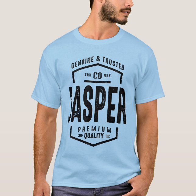 Manar Funny Personlig Namn Jasper T Shirt (Framsida)