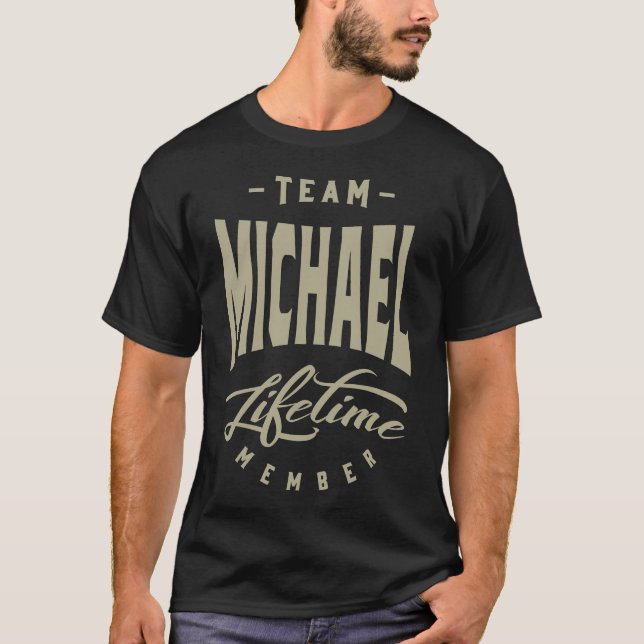 Manar Funny Personlig Namn Michael T Shirt (Framsida)