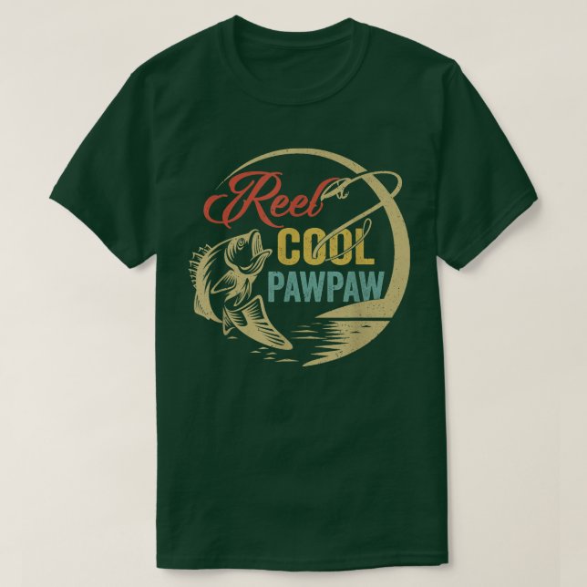 Manar Funny Reel Coola PawPaw Kärlek Fishing  T Shirt (Design framsida)