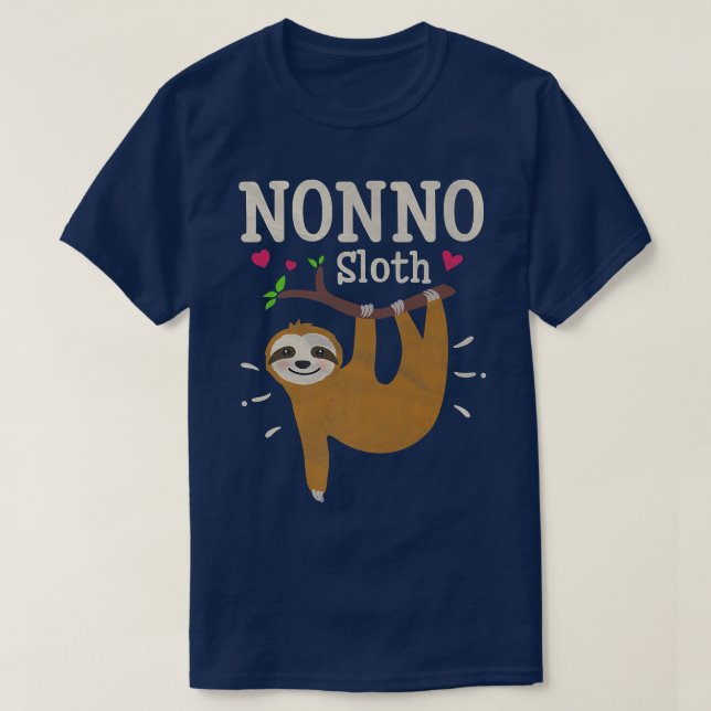 Manar Funny Sloth Graphic Humor Zoo Djur älskare N T Shirt (Design framsida)
