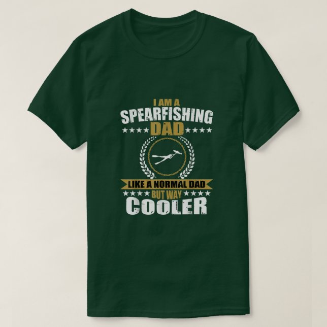 Manar Funny Spearfisheries Pappa Apparel Freedivin T Shirt (Design framsida)