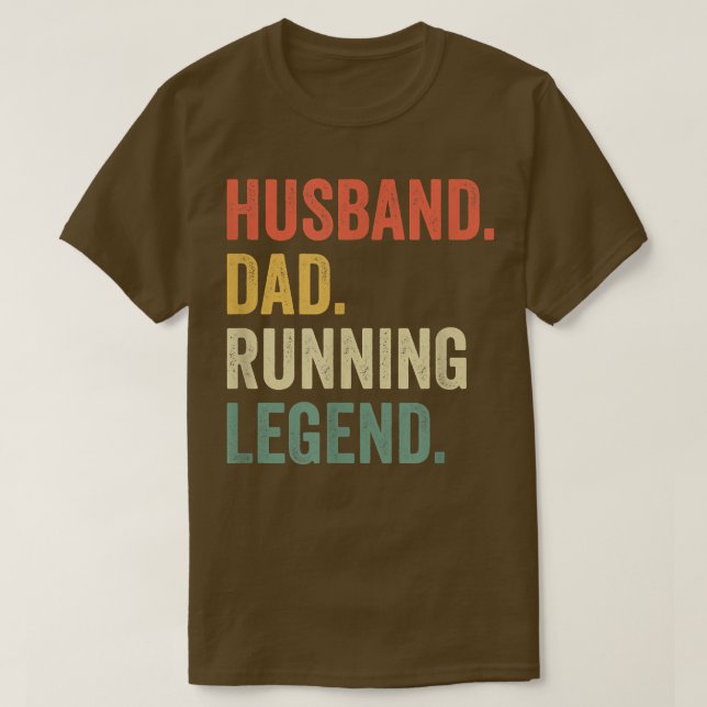 Manar Funny Springer Make Pappa som kör Legend Vin T Shirt (Design framsida)