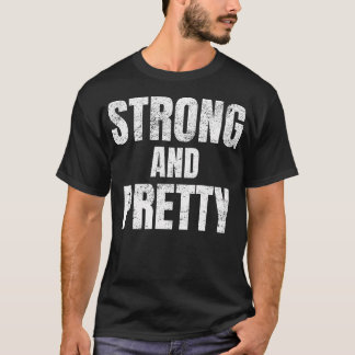 Manar Funny Strong och Söt Strongman Fitness Gym T Shirt