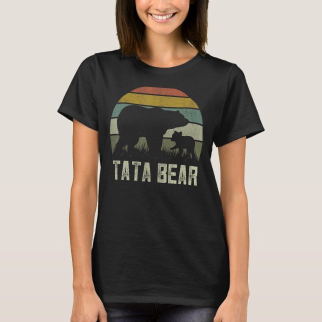 Manar Funny Tata Bear Unge Kid Fars dag Indian G T Shirt (Framsida)