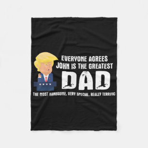 Manar Funny Trump som säger Underbarare citat Papp Fleecefilt