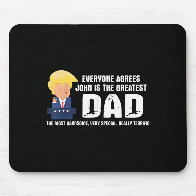 Manar Funny Trump som säger Underbarare citat Papp Musmatta (Framsidan)