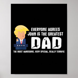 Manar Funny Trump som säger Underbarare citat Papp Poster