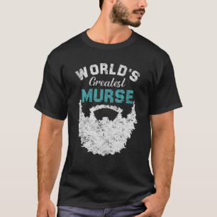 Manar Funny Världsmästare Nurse Murse Far Bea T Shirt