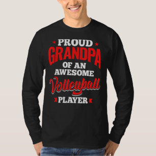 Manar Funny Volleyball Älskare Graphic Grandpas an T Shirt