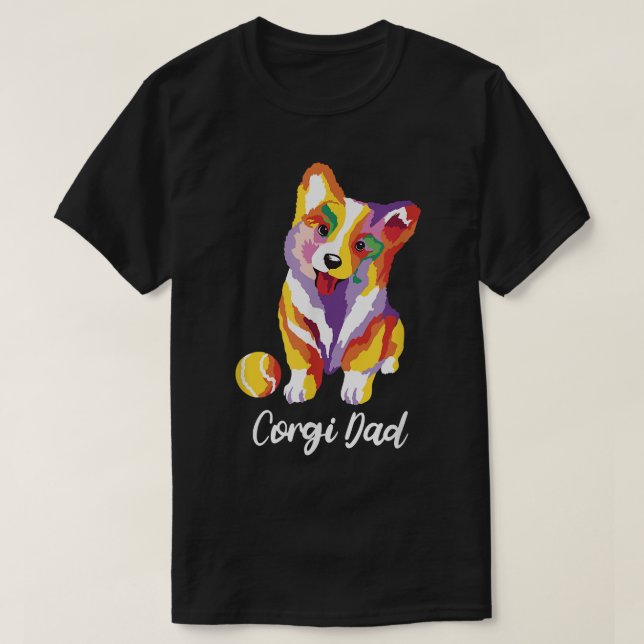 Manar Funny Welsh Corgi Pembroke för Hund Master T Shirt (Design framsida)