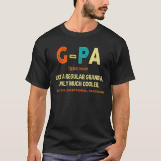 Manar G-Pa-definition som en vanlig morfar T Shirt