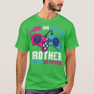 Manar Gamer-Genderna Visa Rosa eller Blårabattspel T Shirt