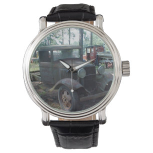 Manar Gamla Vintage bil Armbandsur