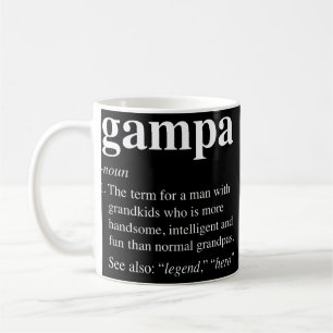 Manar Gampa Definition Funny Noun Grandpa-definier Kaffemugg