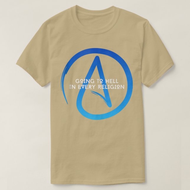 Manar går till helvetet i varje religiös religions t shirt (Design framsida)