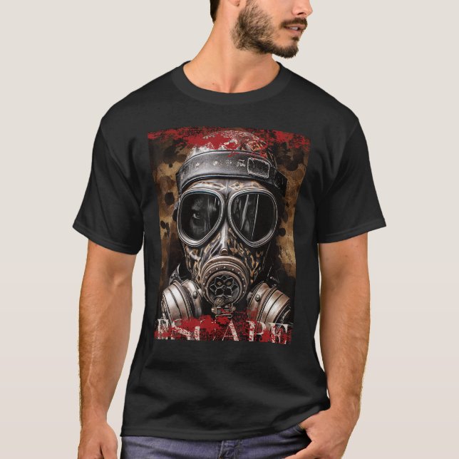 Manar gasmask Escape Military Streetwear Collectio T Shirt (Framsida)