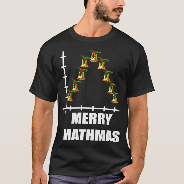 Manar Gaussisk statistik om julklurvens matematik T Shirt (Framsida)
