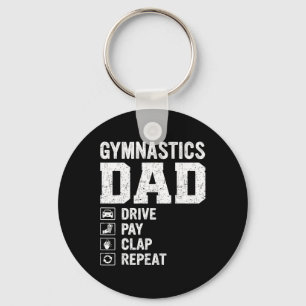 Manar-gåvor till Fars dag Gymnastics Pappa Drive P Nyckelring
